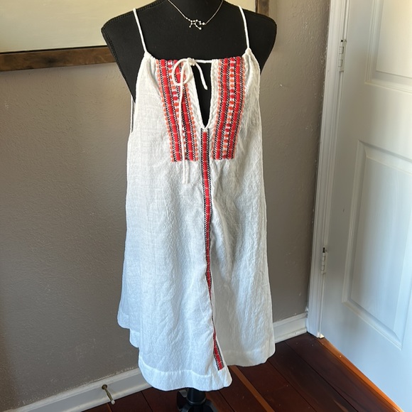 THML White A-Line Sun Dress Boho